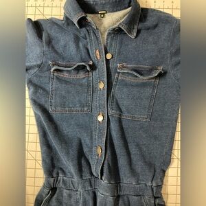 NWOT Monrow Women’s XS Blue Jumpsuit